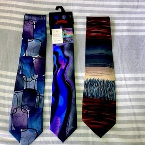 3 Jerry Garcia ties 1 NWT